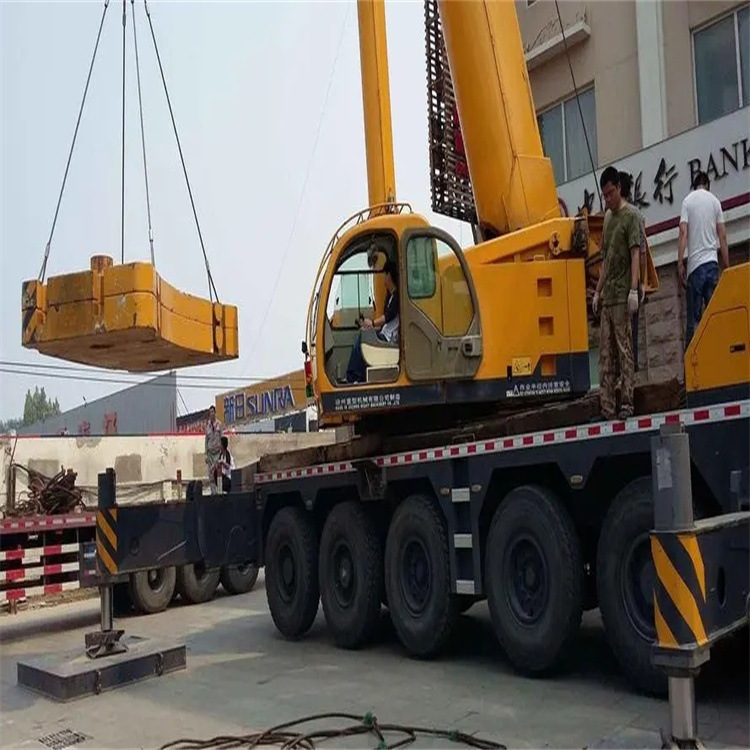 萧县当地吊车出租|机器吊装|75吨|工厂搬迁服务